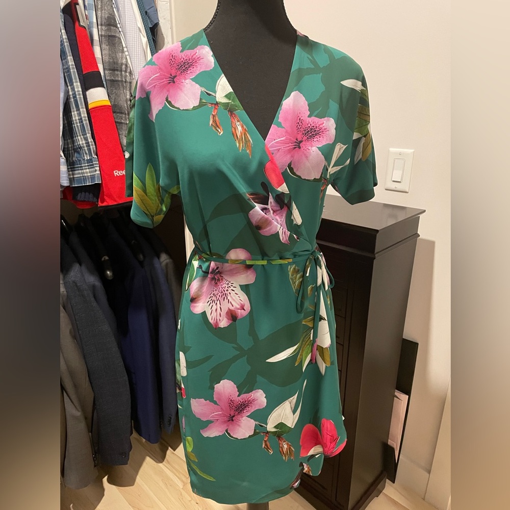 Babaton Floral Wrap Dress - Sz XS